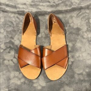 Cynthia Rowley Tan Leather Sandals